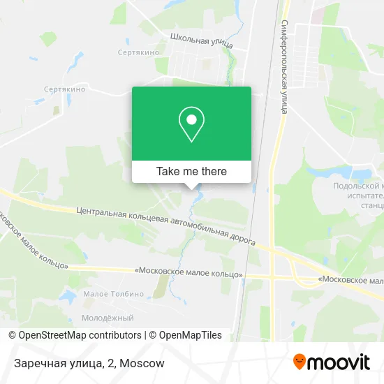 Заречная улица, 2 map
