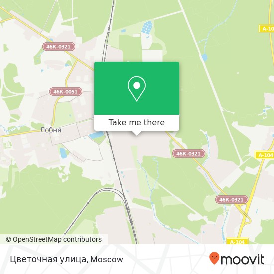 Цветочная улица map