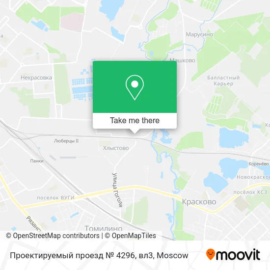 Проектируемый проезд № 4296, вл3 map