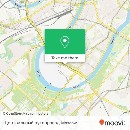 Центральный путепровод map