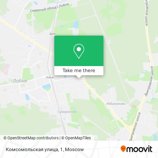 Комсомольская улица, 1 map