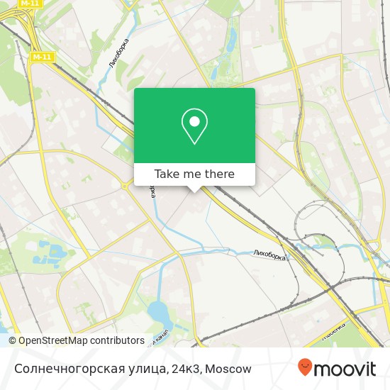 Солнечногорская улица, 24к3 map