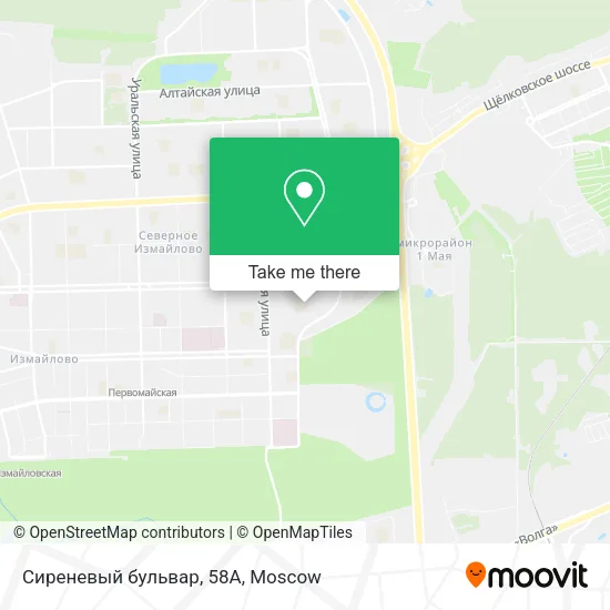 Сиреневый бульвар, 58А map