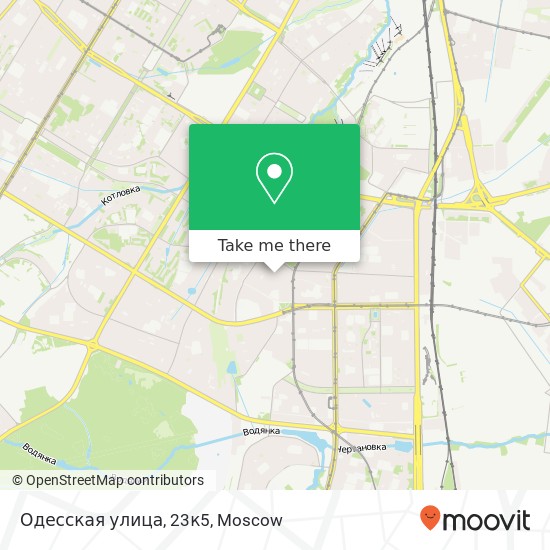 Одесская улица, 23к5 map
