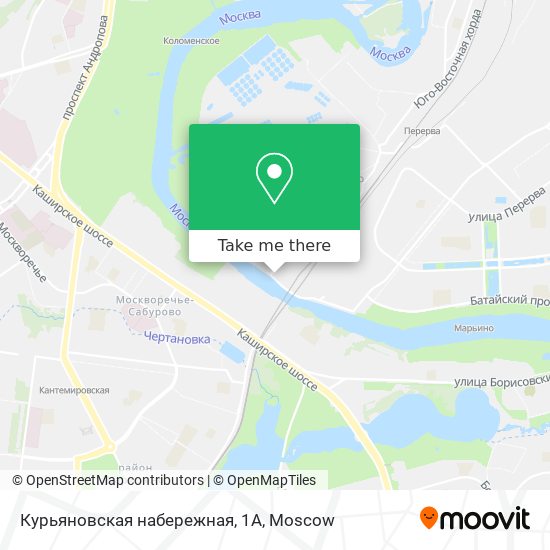 Курьяновская набережная, 1А map