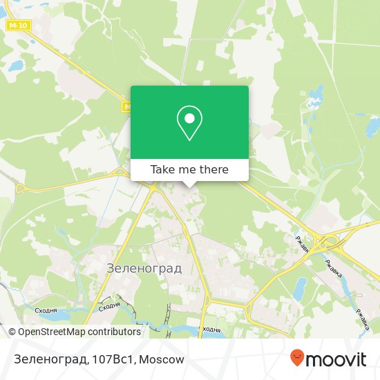 Зеленоград, 107Вс1 map
