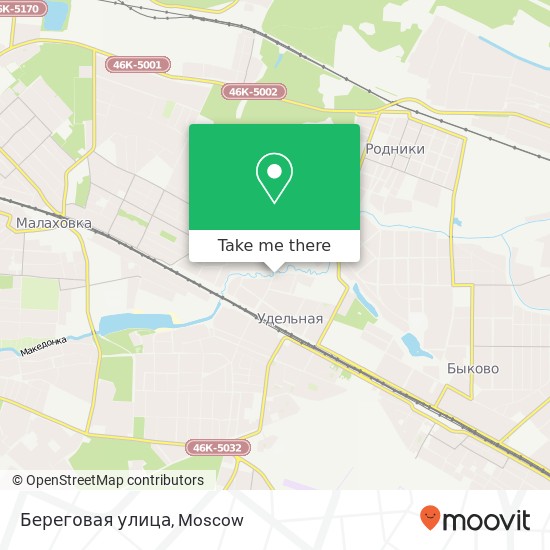 Береговая улица map