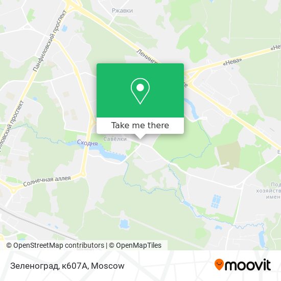 Зеленоград, к607А map