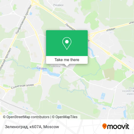 Зеленоград, к607А map
