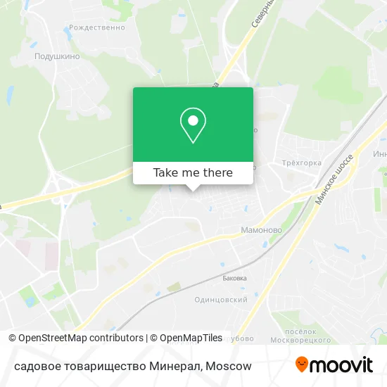 садовое товарищество Минерал map