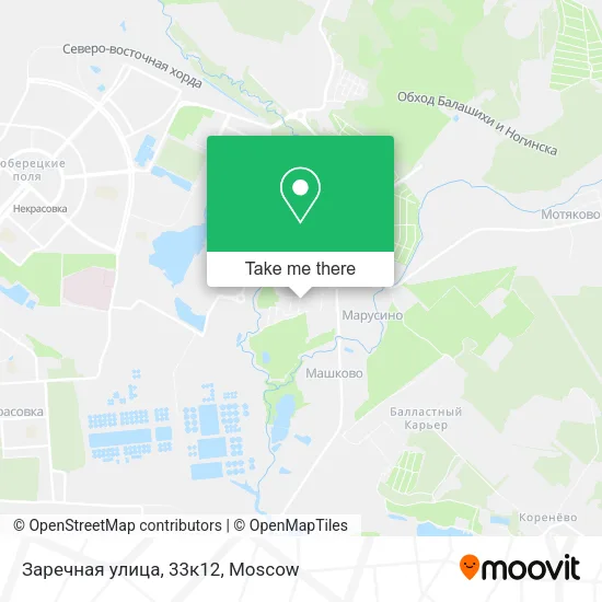 Заречная улица, 33к12 map