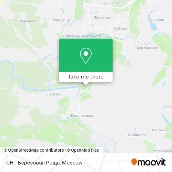 СНТ Берёзовая Роща map