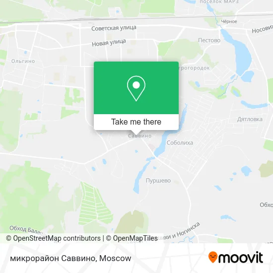 микрорайон Саввино map