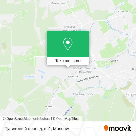 Тупиковый проезд, вл1 map