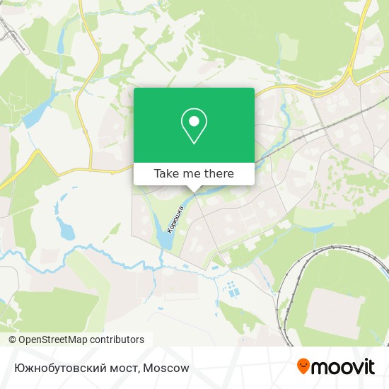 Южнобутовский мост map