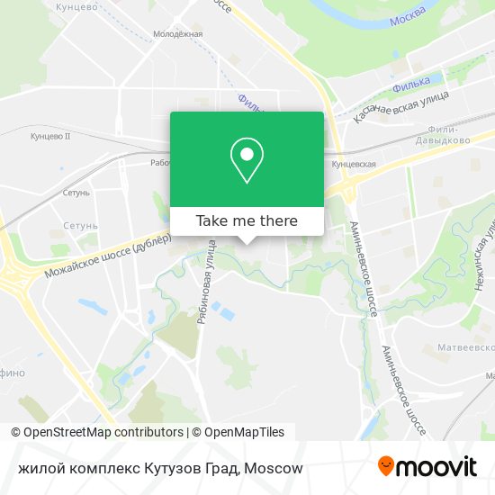 жилой комплекс Кутузов Град map