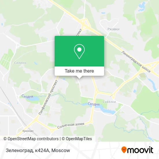 Зеленоград, к424А map