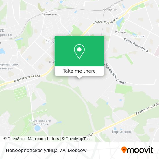 Новоорловская улица, 7А map