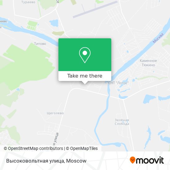 Высоковольтная улица map