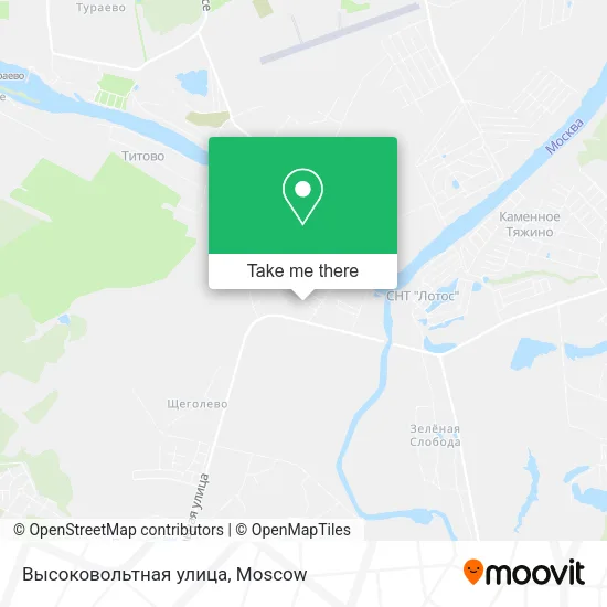 Высоковольтная улица map