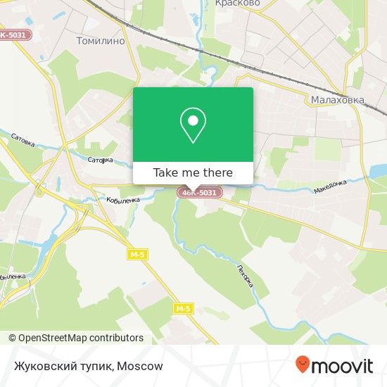 Жуковский тупик map