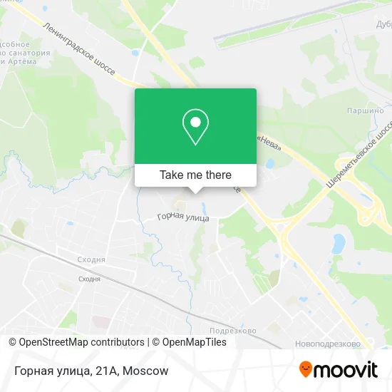 Горная улица, 21А map