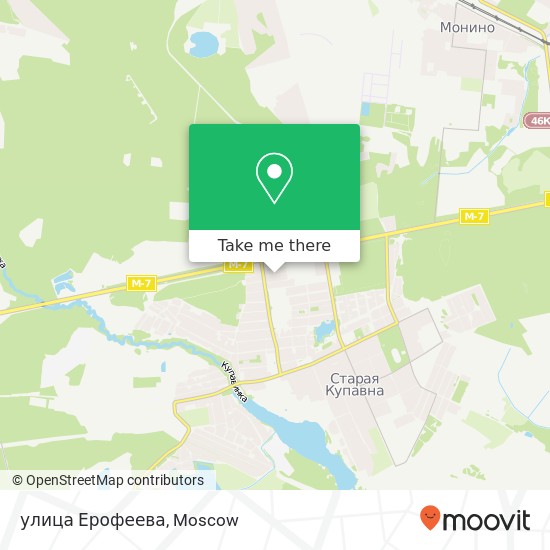 улица Ерофеева map