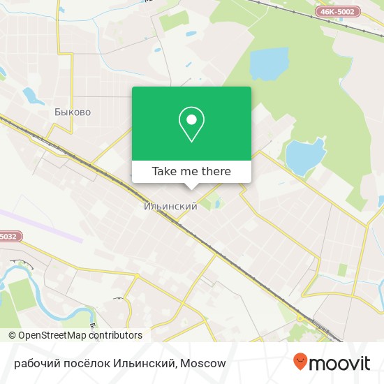 рабочий посёлок Ильинский map