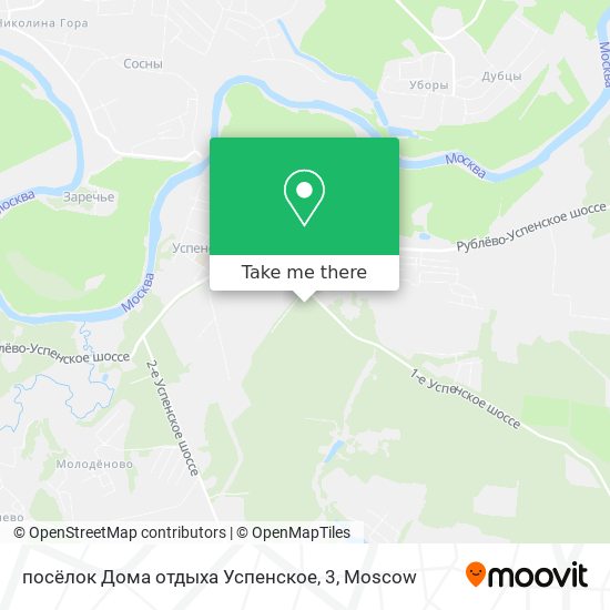 посёлок Дома отдыха Успенское, 3 map