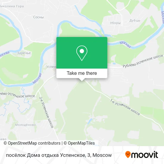посёлок Дома отдыха Успенское, 3 map