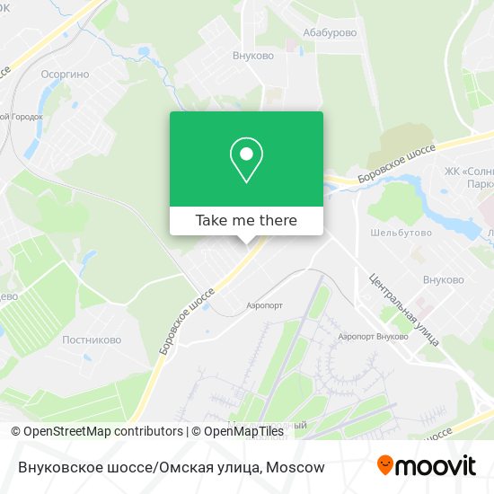 Внуковское шоссе/Омская улица map