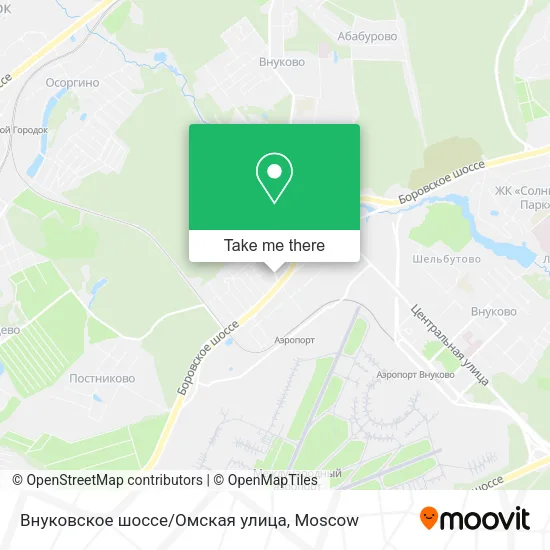 Внуковское шоссе/Омская улица map