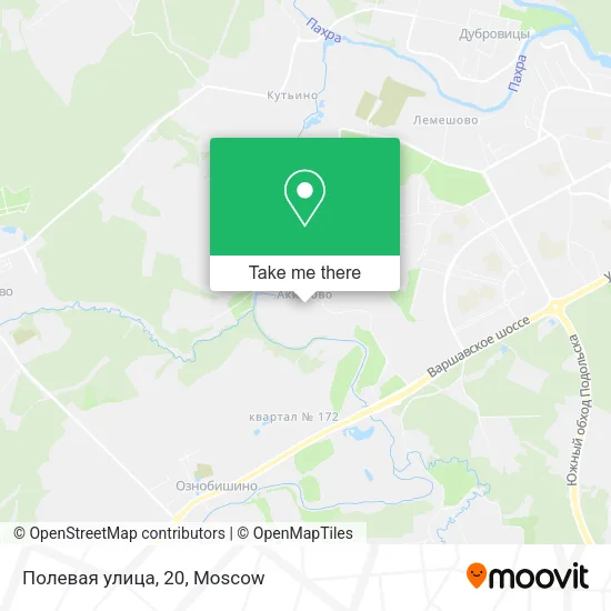 Полевая улица, 20 map