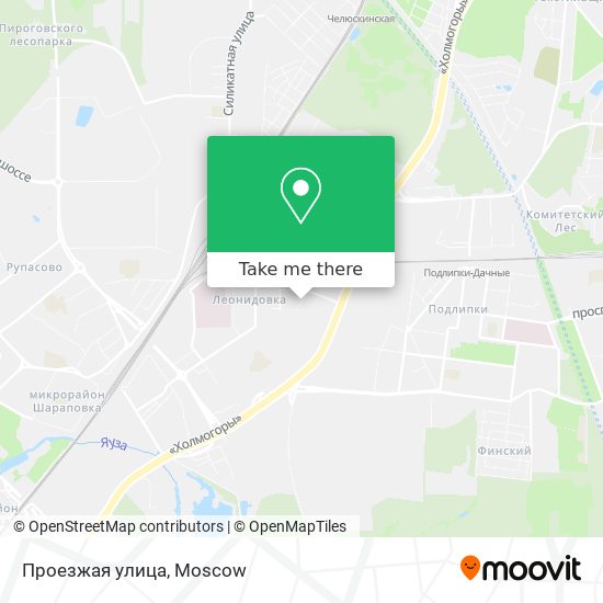 Проезжая улица map