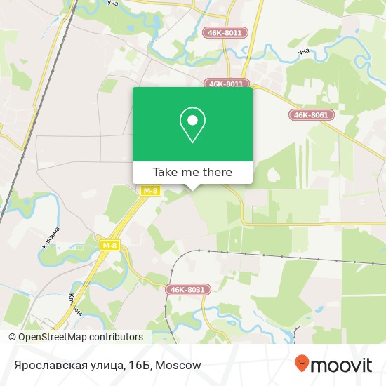 Ярославская улица, 16Б map