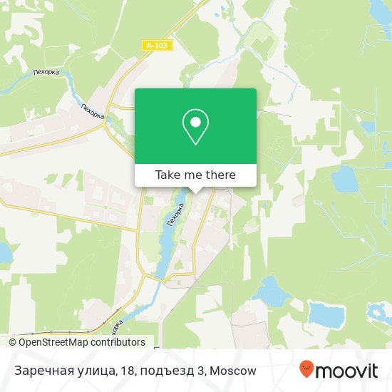 Заречная улица, 18, подъезд 3 map