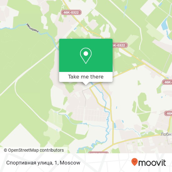 Спортивная улица, 1 map