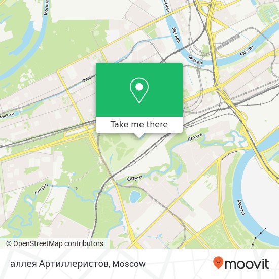 аллея Артиллеристов map