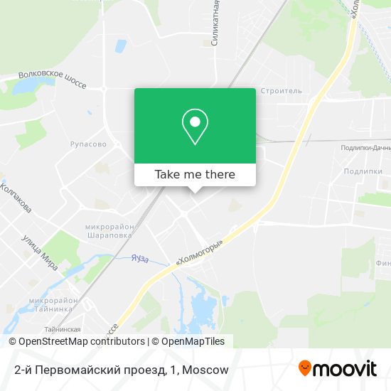 2-й Первомайский проезд, 1 map