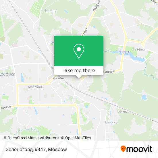 Зеленоград, к847 map