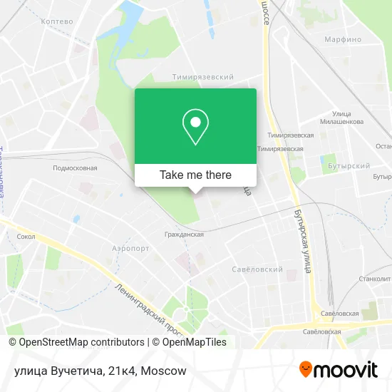 улица Вучетича, 21к4 map