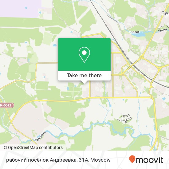 рабочий посёлок Андреевка, 31А map