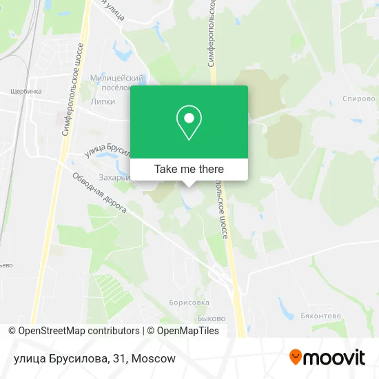 улица Брусилова, 31 map