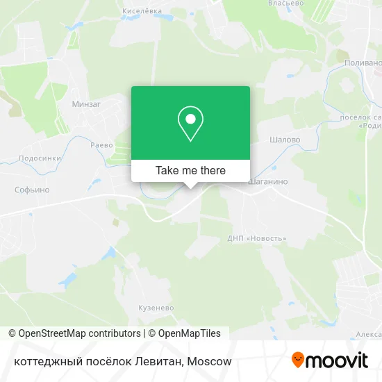 коттеджный посёлок Левитан map