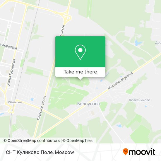 СНТ Куликово Поле map