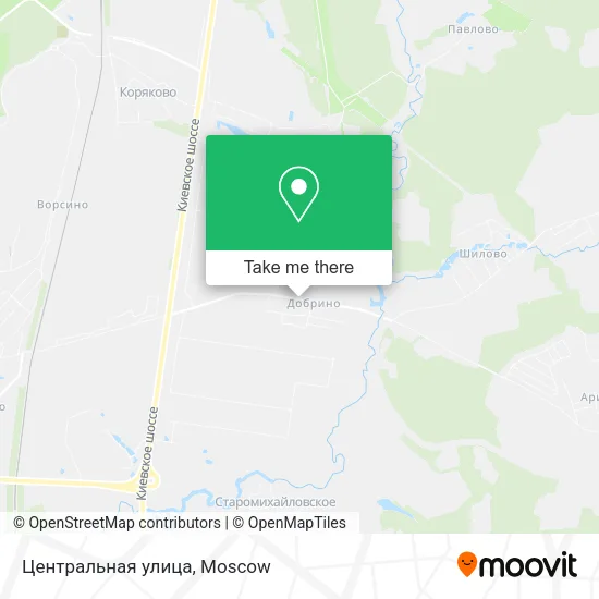 Центральная улица map
