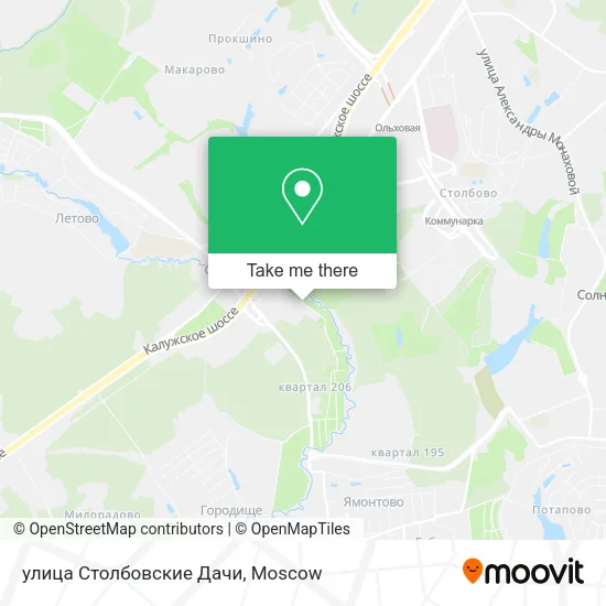 улица Столбовские Дачи map