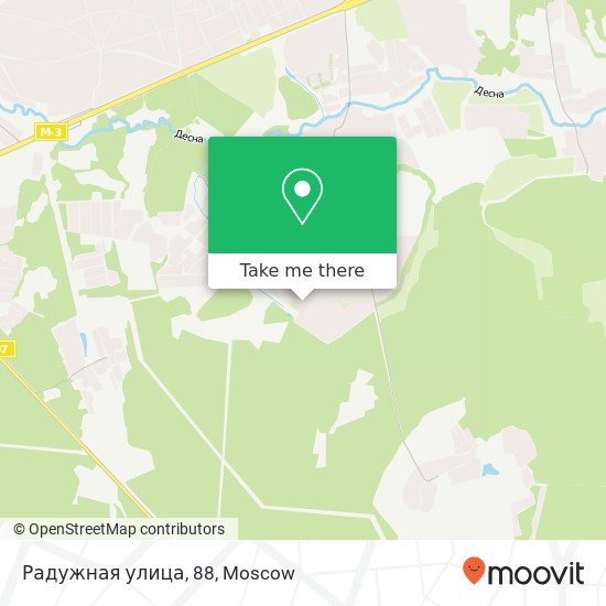 Радужная улица, 88 map