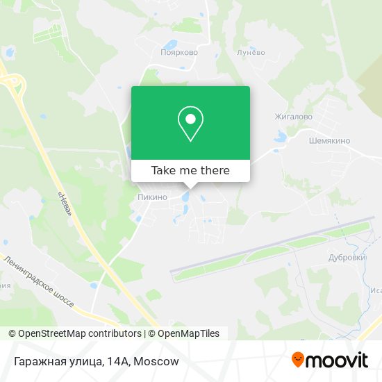 Гаражная улица, 14А map
