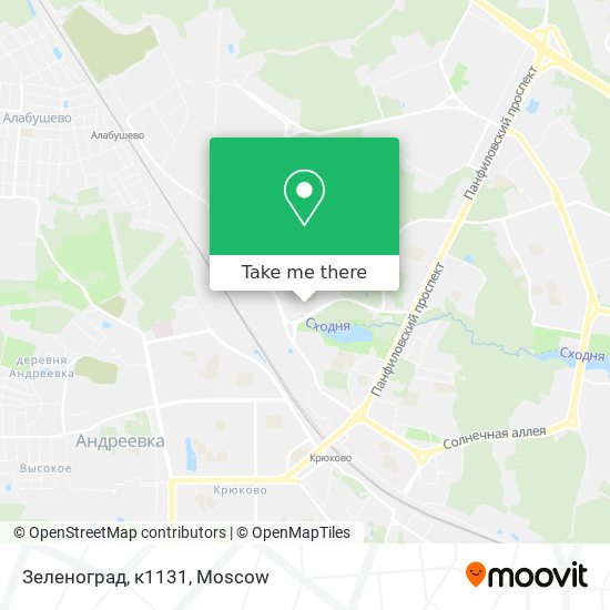 Зеленоград, к1131 map